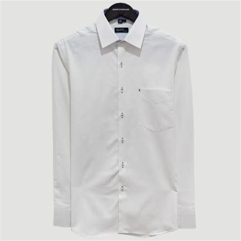 Camisa Blanca Estructura Lisa Marca Colletti Cl Sico