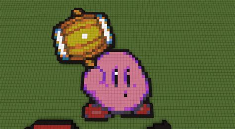 Kirby pixel art by 8BitBluBlu on DeviantArt