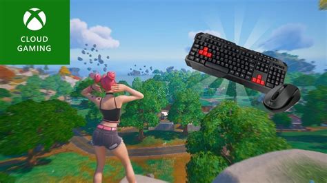 Fortnite Gameplay no Xcloud usando extensão Teclado e Mouse free