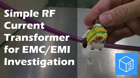 Simple Rf Current Transformer For Emcemi Investigation Youtube