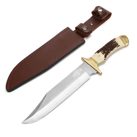 Mossy Oak 14 Inch Bowie Knife Stainless Steel Fixed Blade Full Tang