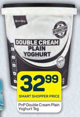 Pnp Double Cream Plain Yoghurt Kg Offer At Pick N Pay