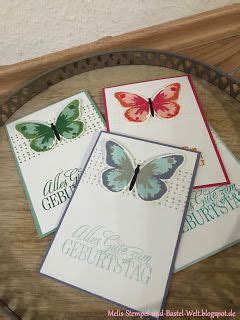 Stampin Up Geburtstags Karte Birthday Card Schmetterlinge Butterfly