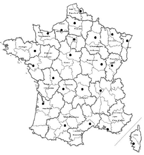 Carte De France Département Vierge Altoservices