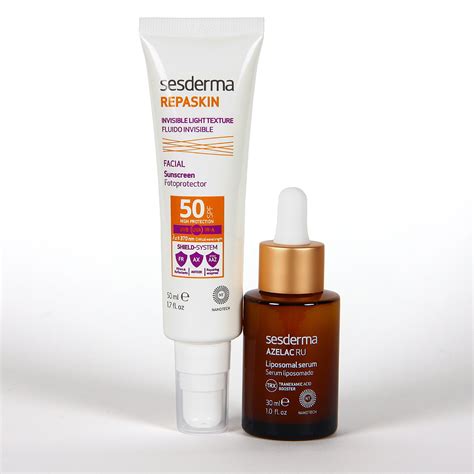 Sesderma Azelac Ru Serum + Repaskin Fluido invisible SPF 50 pack ...