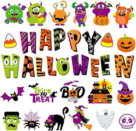 Amazon Pieces Halloween Cut Outs Happy Halloween Monster