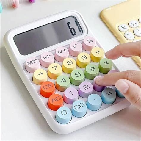 Calculatrices De Bureau De Base Calculatrice Mignonne Color E Pour