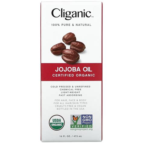 Cliganic 100 Pure And Natural Jojoba Oil 16 Fl Oz 473 Ml Iherb