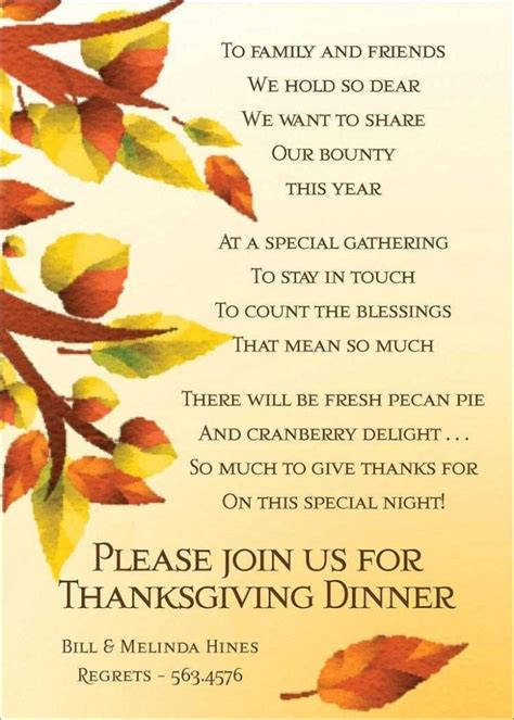 Thanksgiving Invitation Letters How To Create And Send Yours