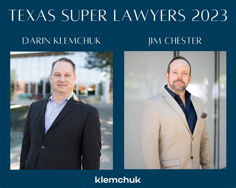 Klemchuk Pllc Attorneys Named To Texas Super Lawyers