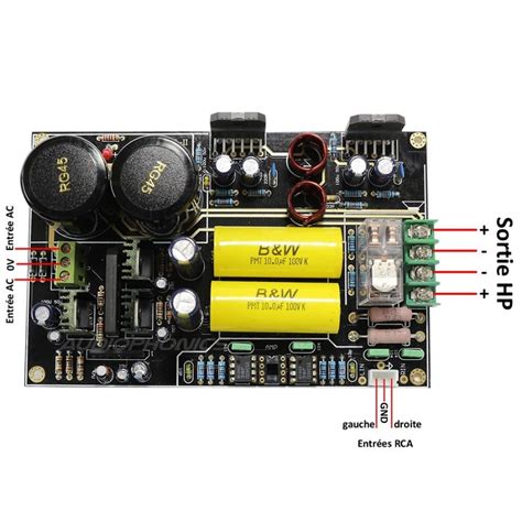 LM3886 Stereo Audiophile Amplifier Board 2x68W 4 Ohm Audiophonics