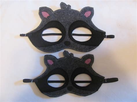 Raccoon Party Mask 2 Sizes Raccoon Photo Prop Raccoon Party Favor ...