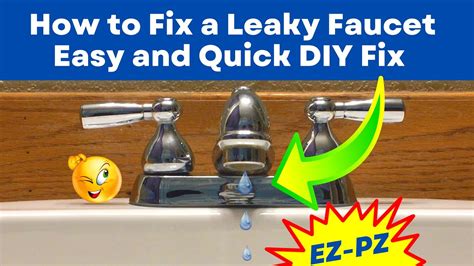 How To Fix A Leaky Faucet Easy And Quick Step By Step Diy Fix Youtube