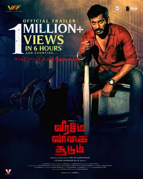 Vishals Veerame Vaagai Soodum Trailer Garners 1 Million Views