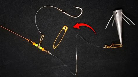 How To Make A Fishing Swivel Snap From A Safety Pin Its Easier To