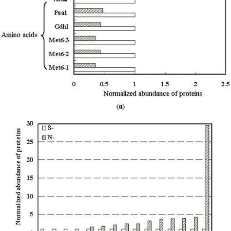 Variations Of Proteins Related To Nitrogen Metabolism And Stress Download Scientific Diagram