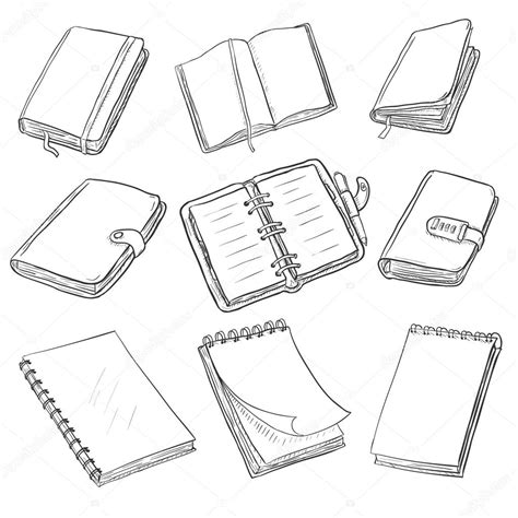 Set Of Sketch Notebooks Stock Vector Image By Nikiteev