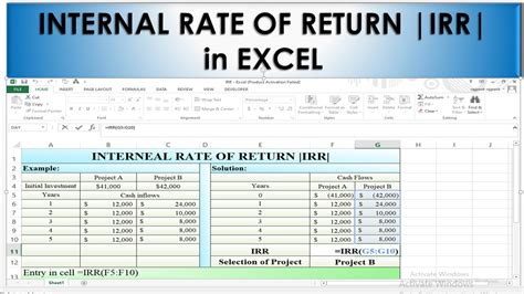 What Is The Formula For Calculating Irr Projectcubicle 52 Off