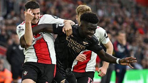 Battling Southampton Hold League Leaders Arsenal To Draw In Premier