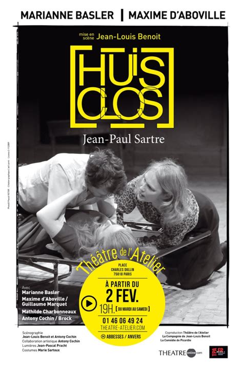 Huis Clos Théâtre De Latelier 20h30 Lever De Rideau