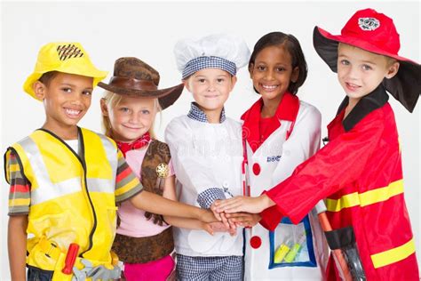 Kids workers teamwork stock photo. Image of firefighter - 18783998