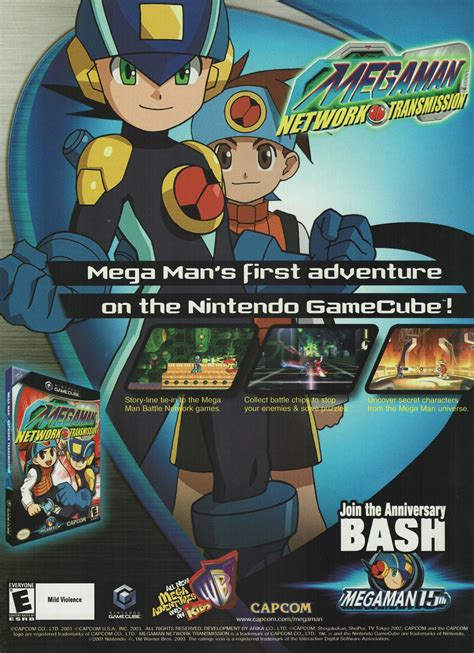 Mega Man Network Transmission Nintendo Gamecube Ad 2003 Rmegaman