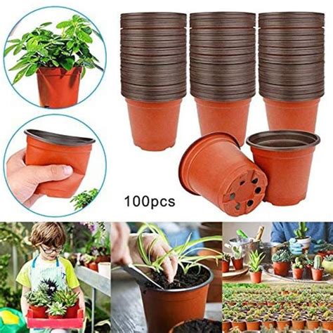 Pcs Mini Pot De Fleur En Plastique Pots De Semis P Pini Res En