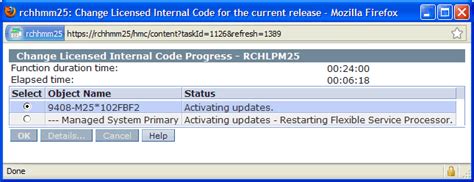 Loading a Different Level Other Than Latest Firmware From the HMC Using ...