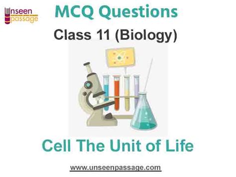 Cell The Unit Of Life Mcq Class 11 Biology