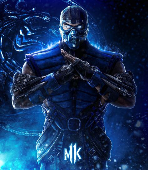 Cemento Ponte Prefazione Mortal Kombat Scorpion Poster Salva Artigiano