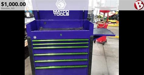 Matco Tool Cart Custom Purple Layout With Green Trim Only One Year Old