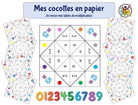 Mes tables de multiplication Un Anniversaire en Or Jeu éducatif enfant