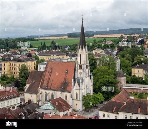 Melk Austria July 13 2019 Melk Parish Church Melk As Seen Melk