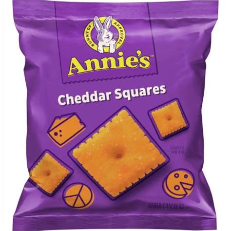 Annie S™ Organic Cheddar Squares Baked Snack Crackers 0 75 Oz Kroger