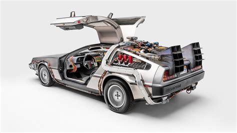 Download Car Futuristic Gull Wing Door Coupé Vehicle Delorean Dmc 12 ‘back To The Future