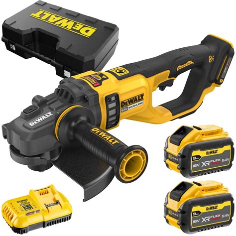 DEWALT DCG460X2 Szlifierka kątowa 54V 230mm 2x akumulator 9 0Ah