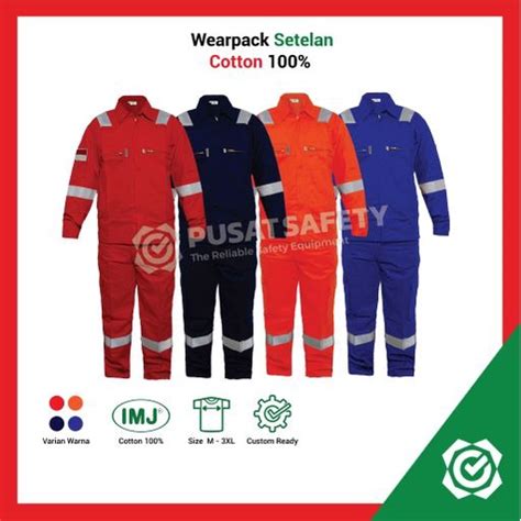 Jual Wearpack Safety Setelan Imj Full Cotton 3m Baju Seragam Proyek