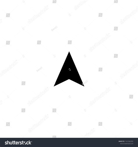 Triangular Arrow Symbol Stock Vector Royalty Free 1161362332