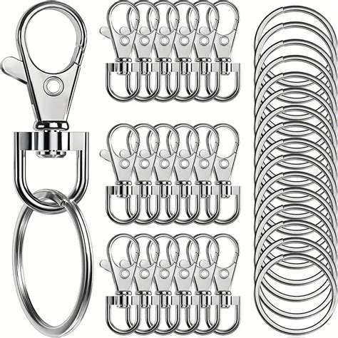 St Ck Dreh Verschl Sse Lanyard Karabiner Haken Mit Schl Ssel Ringen