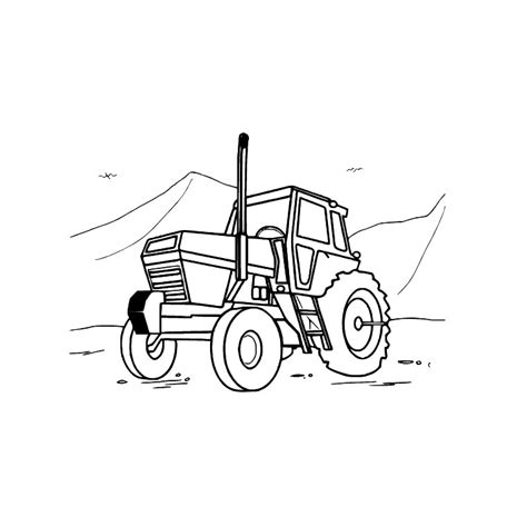 Coloriage Dessiner Imprimer Tracteur Tondeuse