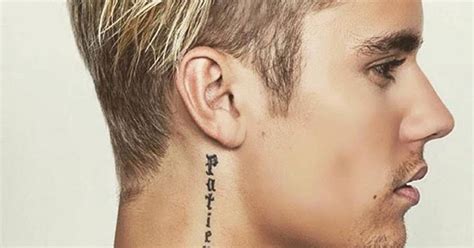 Discover More Than Justin Bieber Patience Tattoo In Cdgdbentre