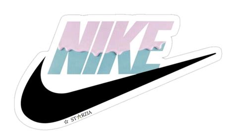 Nike Stickers Star Print Flowers Glossy And Waterproof Etsy