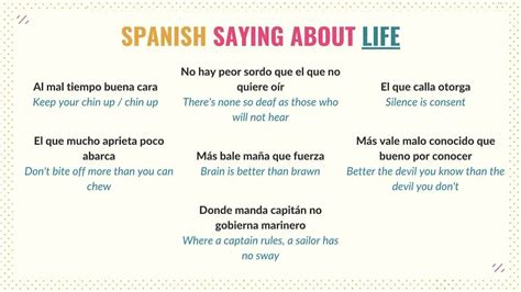 Popular Spanish Proverbs Sayings To Sound Like A Local