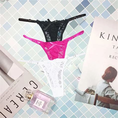 Billionm Women Sexy Thongs Panties Lace Transparent Panty See Through Erotica Lingerie
