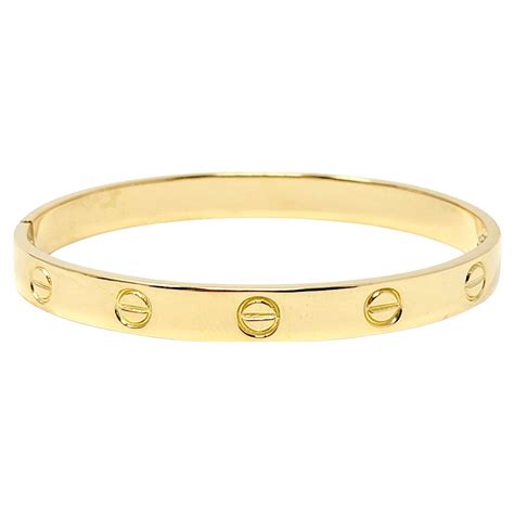 Cartier Gold Love Bangle Bracelet At 1stdibs