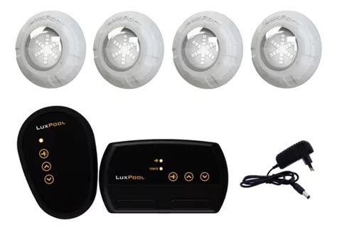 Kit Led Piscina M Dulo Luxpool Leds Rgb W Fonte V V