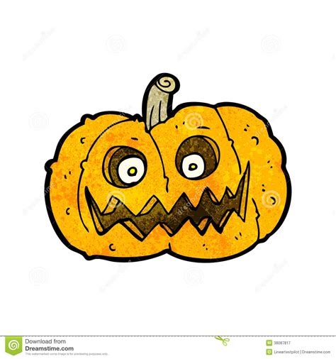 Spooky Pumpkin Cartoon Stock Vector Illustration Of Funny 38087817