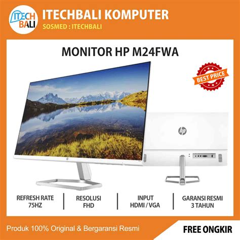 Jual MONITOR HP M24Fwa IPS Full Hd 75Hz 24 Garansi Resmi ITECHBALI