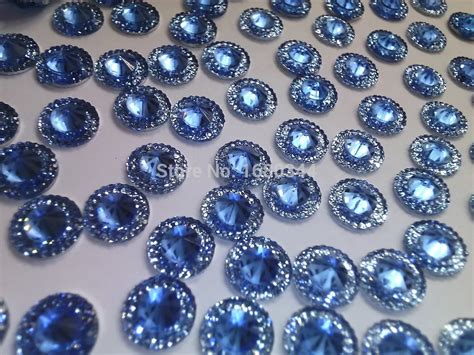 Piedras de color azul claro para coser en diamantes de imitación