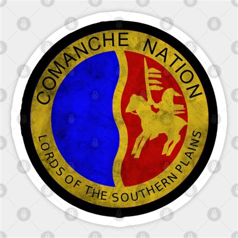 Comanche Nation Emblem Comanche Sticker Teepublic